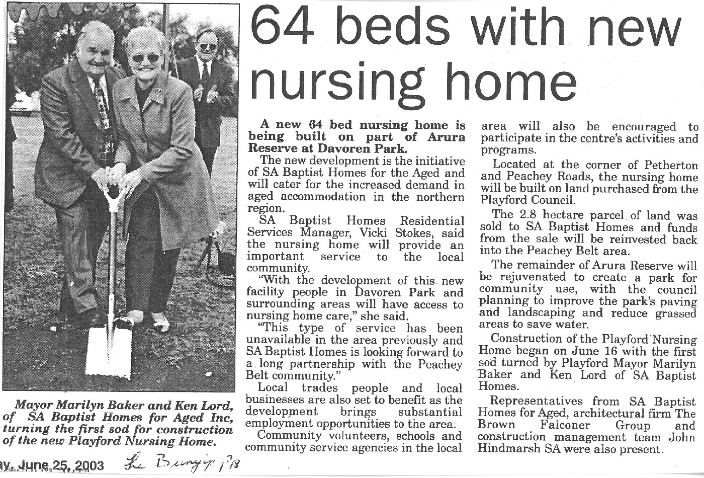 Aged Care Facilities at Davoren Park