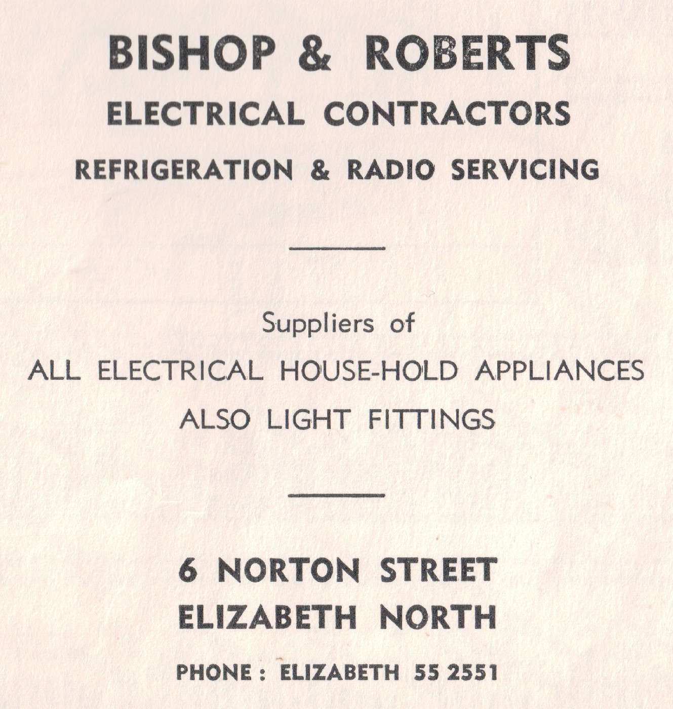 Bishops &amp; Roberts Electrical Contractors