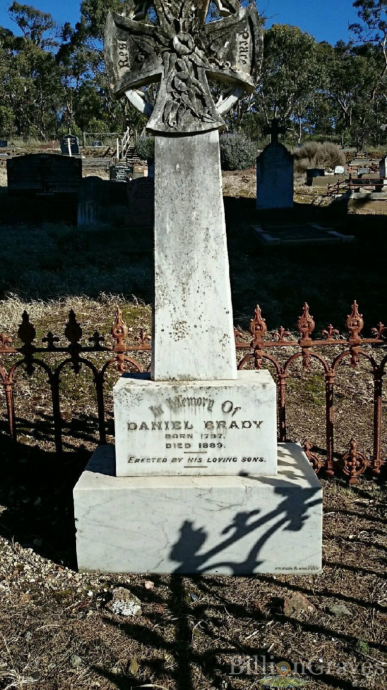 Daniel Brady's grave
